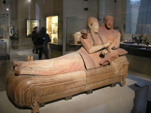 Etruscan sarcophagus, 520 BC&rdquo; source Louvre Museum